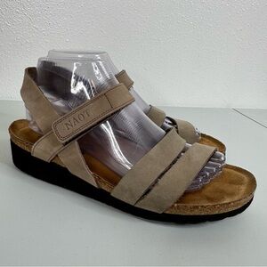 Naot Kayla Strappy Slingback Wedge Sandals Size 9